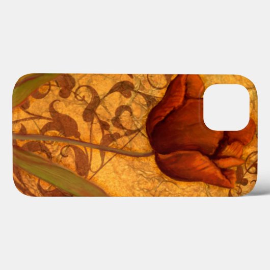 Rode bloemen II Case-Mate iPhone Case (Achterkant (horizontaal))