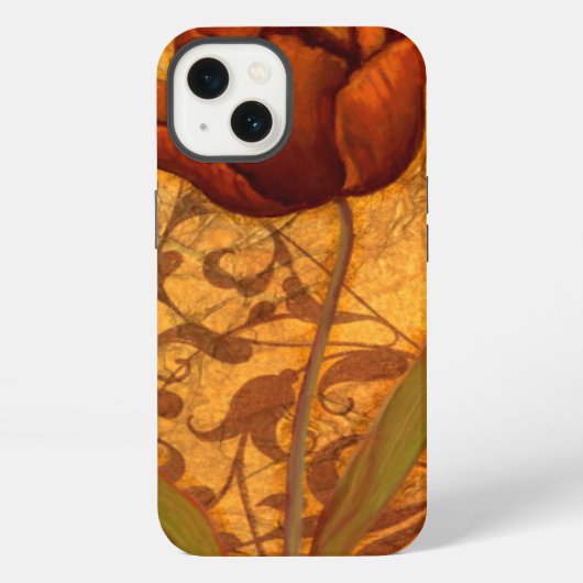 Rode Bloemen II iPhone Hoesje (Achterkant)