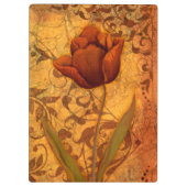 Rode bloemen II Klembord (Achterkant)