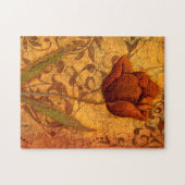Rode bloemen II Legpuzzel (Horizontaal)