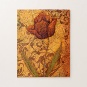 Rode bloemen II Legpuzzel