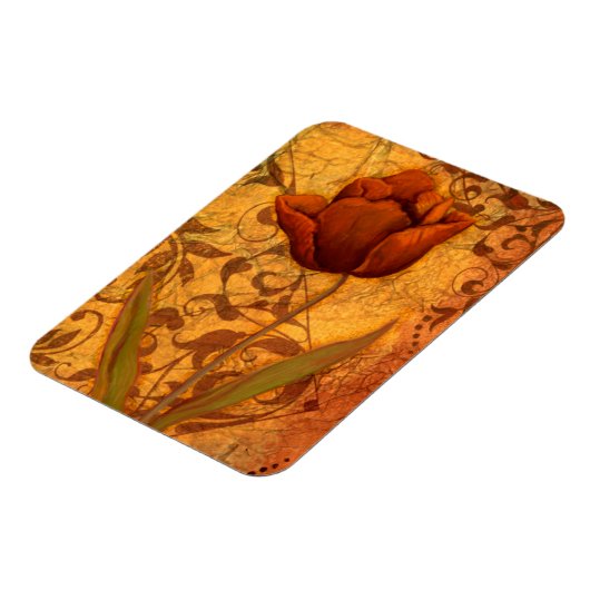 Rode bloemen II Magneet (Linkerzijde)