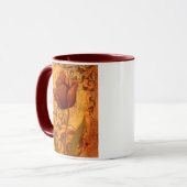 Rode bloemen II Mok (Voorkant links)