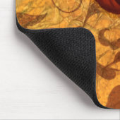 Rode bloemen II Muismat (Hoek)