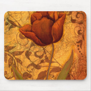 Rode bloemen II Muismat