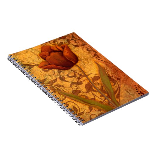 Rode bloemen II Notitieboek (Rechterzijde)