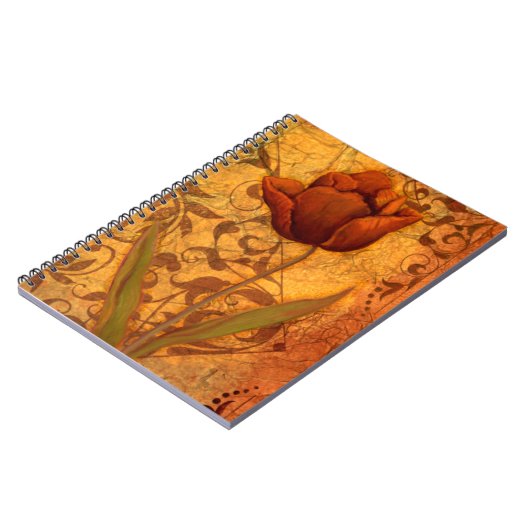 Rode bloemen II Notitieboek (Linkerzijde)