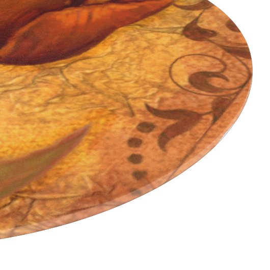 Rode bloemen II Snijplank (Hoek)