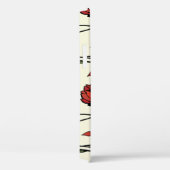  rode bloemen illustratie Case-Mate iPhone case (Achterkant / Rechts)