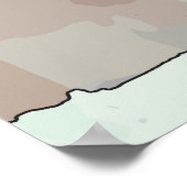 Rode bloemen in de pot poster (Hoek)