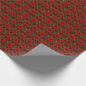 Rode bloemen inpakpapier (Hoek)