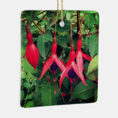 Rode bloemen keramisch ornament (Rechts)