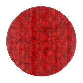 rode bloemen kunst snijplank (Voorkant)