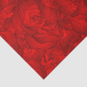 rode bloemen kunst tissuepapier (Detail)