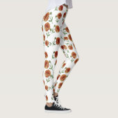 Rode bloemen Leggings (Rechts)