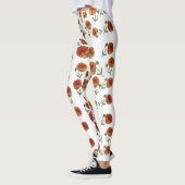 Rode bloemen Leggings (Links)