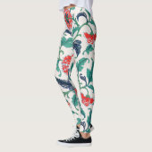 Rode bloemen leggings (Links)
