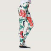 Rode bloemen leggings (Rechts)