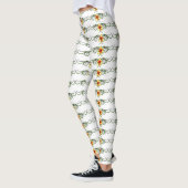 rode bloemen leggings (Links)