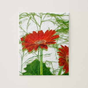 Rode Bloemen Legpuzzel