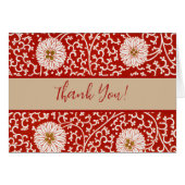 Rode Bloemen Levendig Klassiek Patroon (Voorkant Horizontaal)