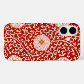 Rode Bloemen Levendig Klassiek Patroon Case-Mate iPhone Case (Achterkant (horizontaal))