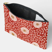 Rode Bloemen Levendig  Klassiek Patroon Etui (Open)