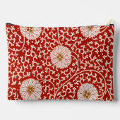 Rode Bloemen Levendig  Klassiek Patroon Etui (Achterkant)