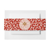 Rode Bloemen Levendig Klassiek Patroon Uitnodigingen Wikkel (Voorkant Voorbeeld)