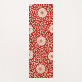 Rode Bloemen Levendig Klassiek Patroon Yogamat (Voorkant)