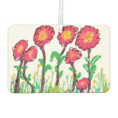 Rode bloemen luchtverfrisser (Achterkant)