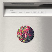 Rode bloemen magneet (Insitu (Vaatwasser))