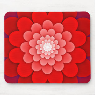 Rode Bloemen Mandala-58566 Muismat