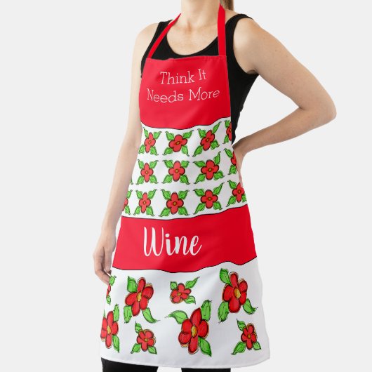 Rode bloemen met wit schort (Insitu)