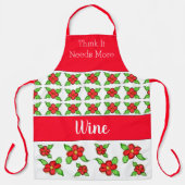 Rode bloemen met wit schort (Voorkant)