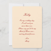 Rode Bloemen Metselaars Potten Getuige Kaart (Achterkant)