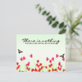 Rode Bloemen - Niets dat je niet kunt doen of hebb Briefkaart (Staand voorkant)