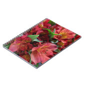 Rode bloemen notitieboek (Linkerzijde)