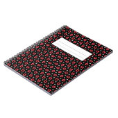 Rode bloemen notitieboek (Linkerzijde)