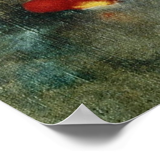 Rode bloemen, Odilon Redon-bloemen Poster (Hoek)