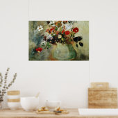 Rode bloemen, Odilon Redon-bloemen Poster (Keuken)