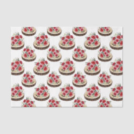 Rode Bloemen (Ontwerp 36 Rood Serie) Tissuepapier