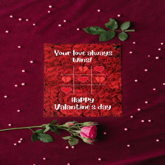 Rode bloemen onze liefde Valantine's dag Dank je a Bedankkaart