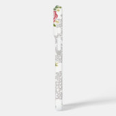 Rode bloemen op de achtergrond van Lacy Case-Mate iPhone Case (Achterkant / Links)