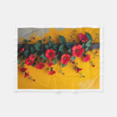 Rode bloemen op gele deken (Voorkant (Horizontaal))