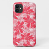 Rode bloemen op wit. Case-Mate iPhone case (Achterkant)