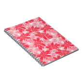 Rode bloemen op wit. notitieboek (Rechterzijde)