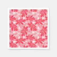 Rode bloemen op wit.