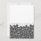 Rode bloemen op witte achtergrond kaart (Achterkant)