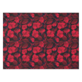 Rode bloemen op zwart tafelkleed (Voorkant (Horizontaal))